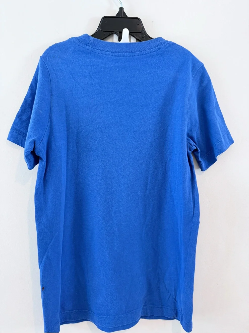 Nike Blue Short Sleeve Tee with Black Swoosh and White Logo